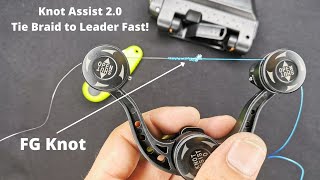 FG Fishing Knot Tying Tool - Knot Assist 2.0 (Tie Braid to Leader Fast!) [4K]