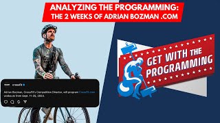 Analyzing 2 Weeks of Adrian Bozman's .com programming