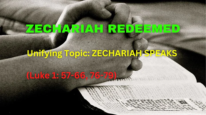 Sunday School Lesson - December 11, 2022 | Zechari...