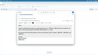 Opendock MCP Demo: AI Agent Books Multiple Warehouse Appointments from Email
