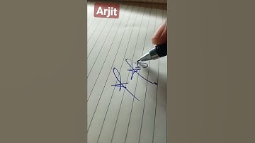 Arjit✍️ stylish signature 😍 Signature specialist handwriting signature # Short video