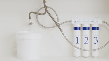 Under the Sink Filtration System Installation