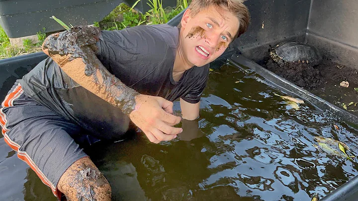 SAVING BABY TURTLES FOUND TRAPPED IN BLACK TAR WAT...