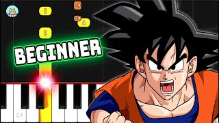 Dragon Ball Z OP - "Cha-La Head-Cha-La" - BEGINNER Piano Tutorial & Sheet Music