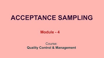 Acceptance Sampling
