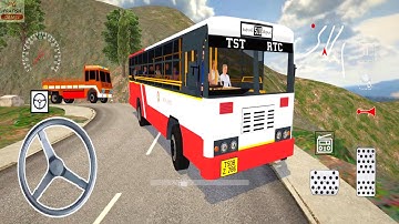 TSRTC Bus Driving in Bharat Bus Simulator 3D Game | Bus Wala Game | Bus Wali Game | Bus Ka Game