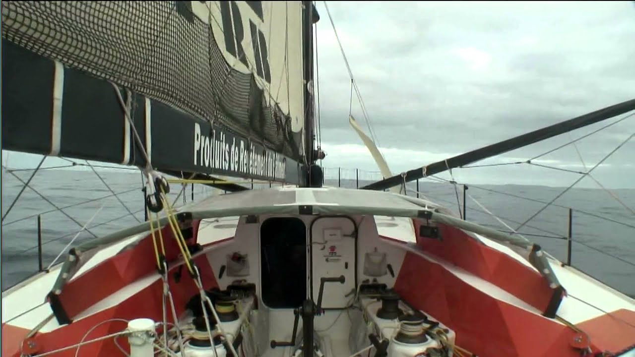 Vendee Globe. Vincent Riou, PRB Gives a Light Weather Report. Nov 13.