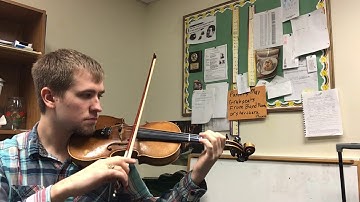 C scale violin 2 octave shifting on E string to 3rd position