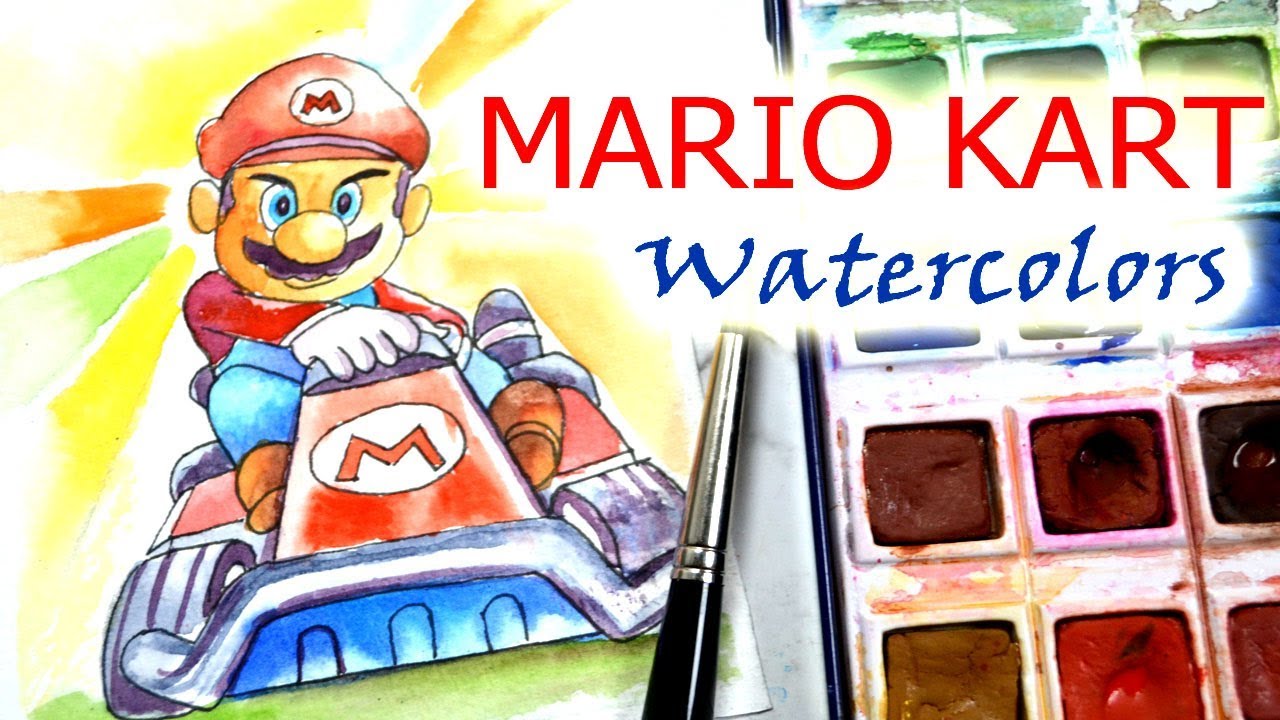 How To Paint Mario Kart Tour Drawing In Watercolor Kalaayug YouTube How To Paint Mario Kart Tour Drawing In Watercolor Kalaayug YouTube