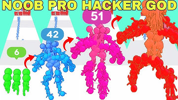 NOOB VS PRO VS HACKER VS GOD  in Human Giant