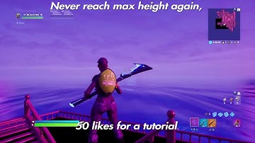 NEW insanely clean never reach max height 1v1 map