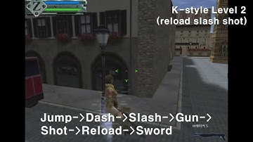 Gunz K-style middle skill - Reload Slash Shot | K style Gunz level 2