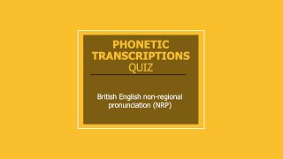 Phonetic transcriptions quiz I screenshot 5