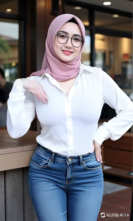 Real Banget! Tante Hijab AI Ini Bikin Netizen Salfok 😍 #jilbab #hijab #shorts