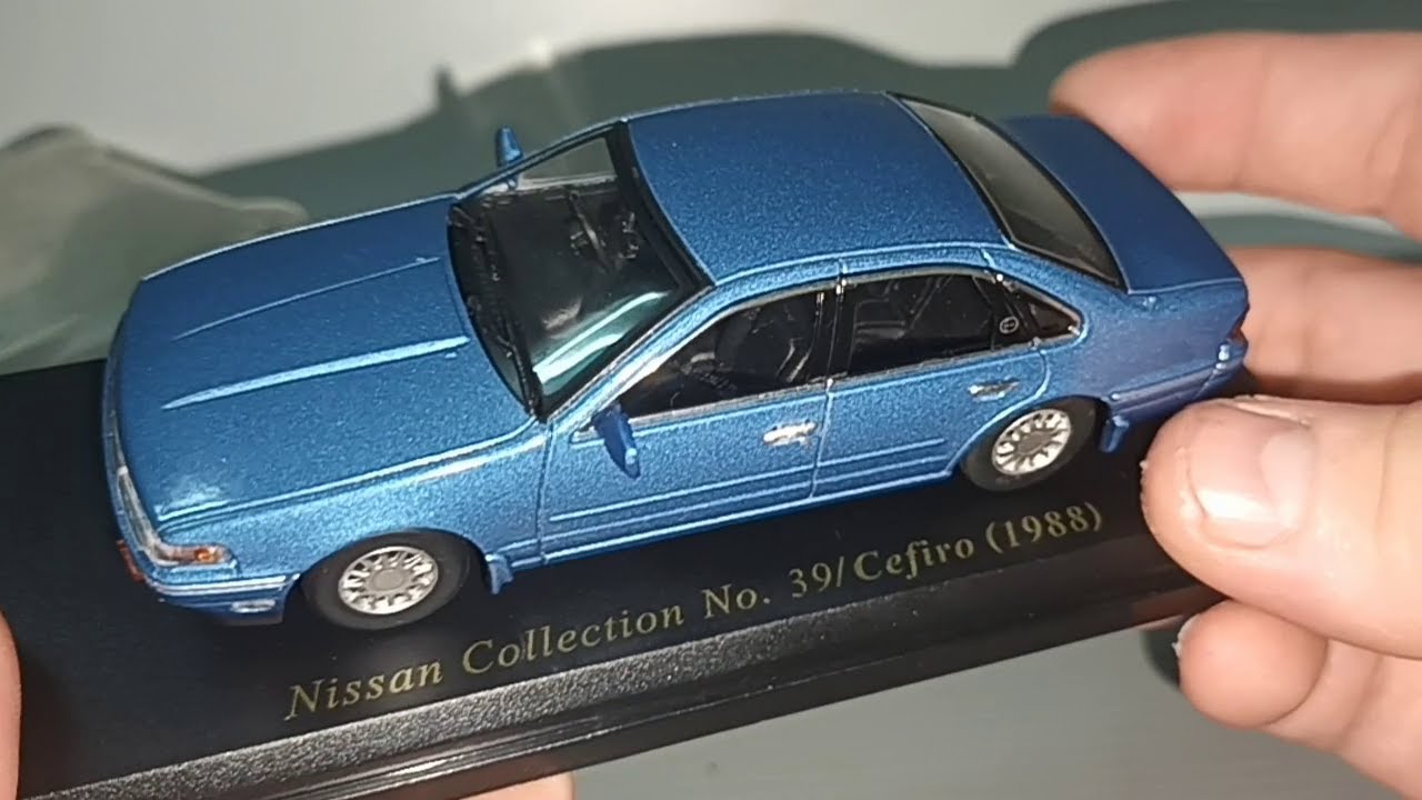Diecast 1/43 scale Nissan Cefiro 1988 - YouTube