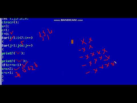staircase print pattern in c language | staircase print pattern in c language
