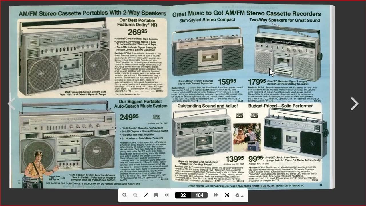 Part 1 1983 Radio Shack catalog with comments YouTube