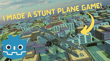 I made a STUNT PLANE GAME || Godot game engine