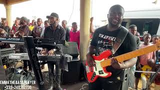 GROOVE🔥Best Ghanaian Funeral Live band Jam||EMMA ON BASS||GOOD SOUNDS|| 🥁🎹🎸🔐Enjoy!