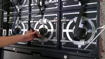 Haian LED screen outdoor LED wall change module from back side