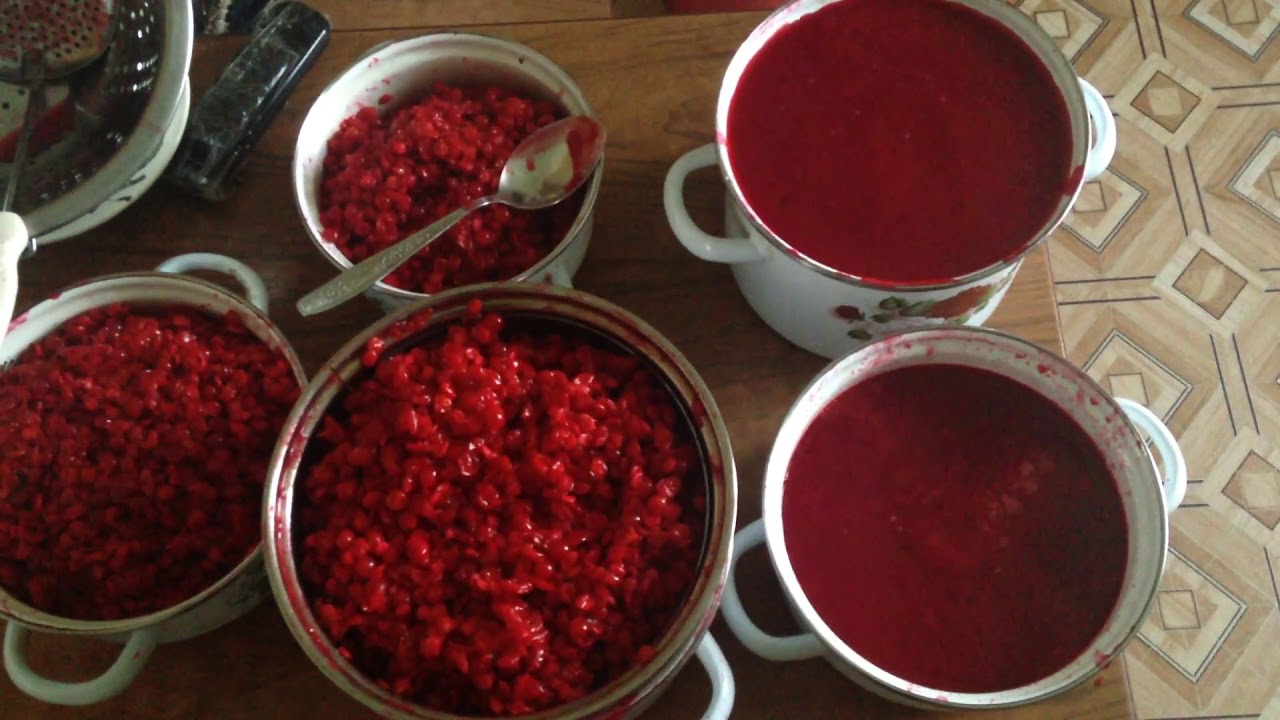 Желе из замороженной калины