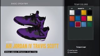 HOW TO CREATE TRAVIS SCOTTS PURPLE "FRIENDS AND FAMILY" JORDAN 4S IN 2K20!!!