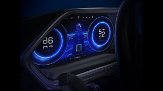 HMI Car Dashboard Cluster UI Design & Animation