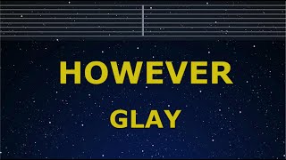 Karaoke♬ HOWEVER - GLAY【No Guide Melody】 Instrumental, Lyric Romanized