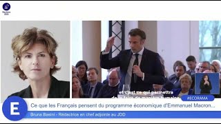 Ce que les Français pensent du programme économique d'Emmanuel Macron...