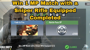 How to Win 1 MP Match with a Sniper Rifle Equipped in Season 1 2023 Cod Mobile