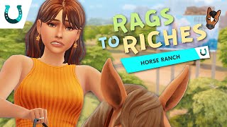 LET'S PLAY SIMS 4 HORSE RANCH - RAGS TO RICHES 🐴 | Gameplay - EP 1