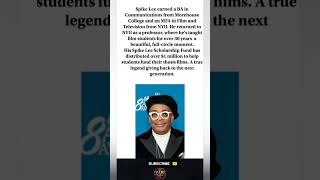 🎬🎓 Spike Lee earned a BA in Communications from Morehouse College and an MFA in Film