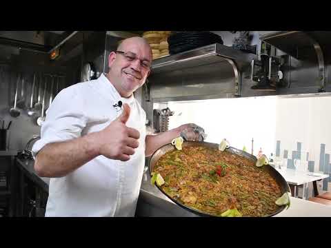 Authentic Spanish paella, the traditional Valencian recipe