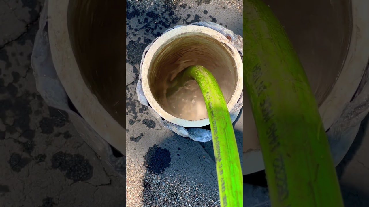 Hydro jetting through vent line‼️