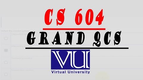 CS604 Grand Quiz - Correct Solve - Midterm Exams - Virtual Polytechnic