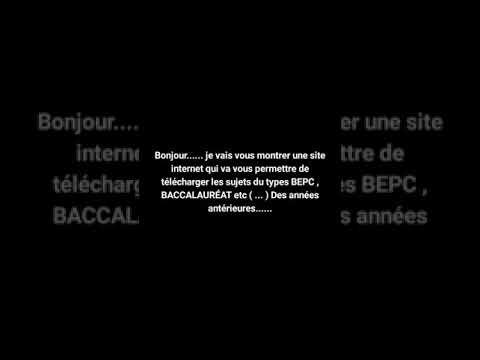 Où télécharger des sujets types BAC ?