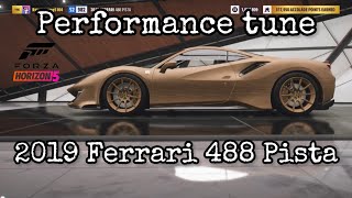How to tune the 2019 Ferrari 488 Pista in Forza Horizon 5 performance tune