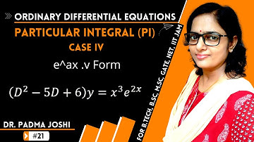 Rules for finding particular integral case 4 in differential equations finding cf and pi in ODE #1