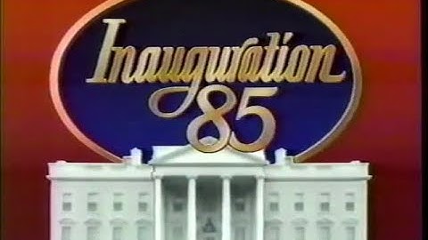 Ronald Reagan Second Inauguration (January 21st, 1985) NBC Coverage [60FPS]