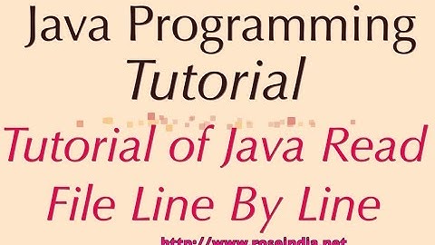 Video Tutorial of Java Read File Line By Line