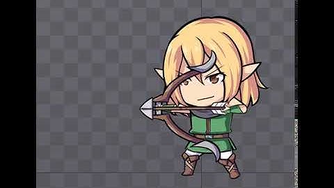 Spine 2D Animation Work ： Archer Attacking 🏹