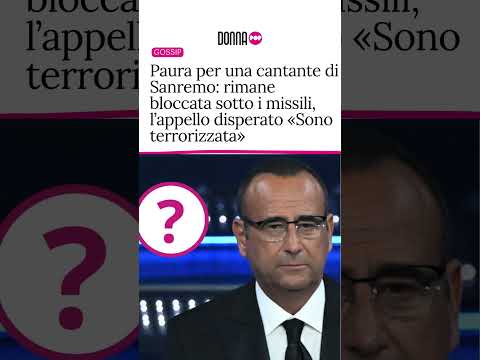 Video Paura per una cantante di Sanremo: rimane bloccata sotto i missili, l’appello disperato