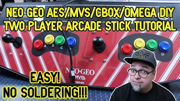 No Soldering! How To Make A Neo Geo AES/MVS/CBox/Omega DIY Controller