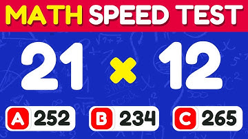 Math speed test- 2-Digit Multiplication Test: Can You Score 20/20? 🔥