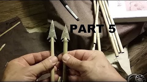 594 - Stone Arrow Point Characteristics and Hafting 5 (Rivercane Hafting)