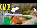 The CRAZIEST Old School Mini Golf Course Ever! - Epic Hole In One!