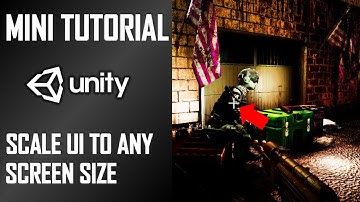 HOW TO SCALE UI TO FIT ANY SCREEN RESOLUTION IN YOUR GAME - MINI UNITY TUTORIAL