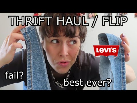 Budget Thrift Haul (Under $8) + Levi's Shorts Thrift Flip