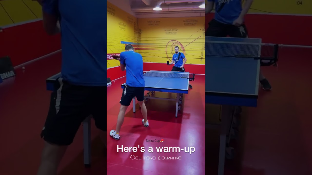 Warm-up at the Setka Cup🏓 #setkacup #tabletennis #sport #tennis #спорт #reels #top #play #shorts