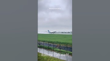 ✈️POV: Garuda Indonesia RAINSTORM Takeoff | B737-800 Flight Medan-Jakarta